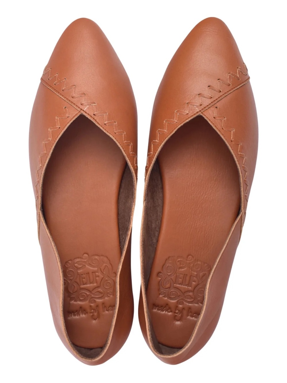 ELF Made by Hand Pointed Toe Leather Flats